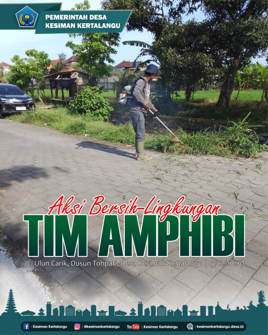 aksi bersih-bersih lingkungan oleh Tim Amphibi