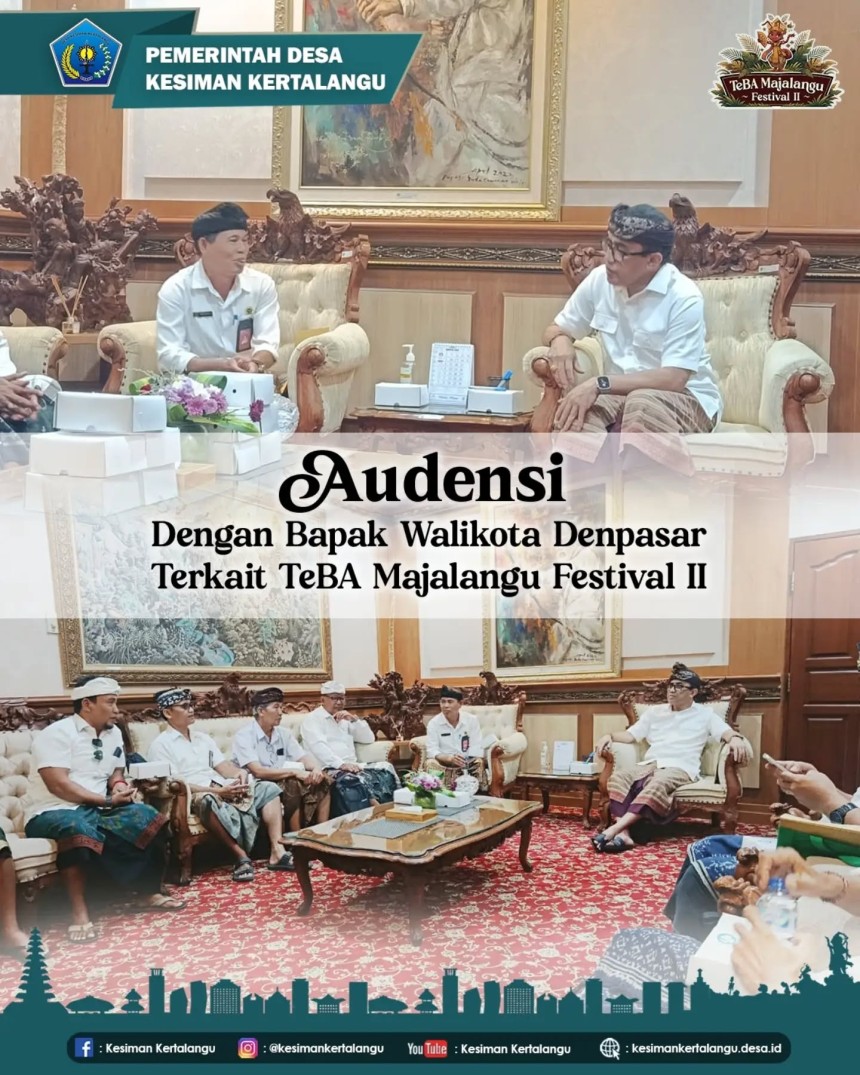 Audensi Pemerintah Desa Kesiman Kertalangu dengan Walikota Denpasar