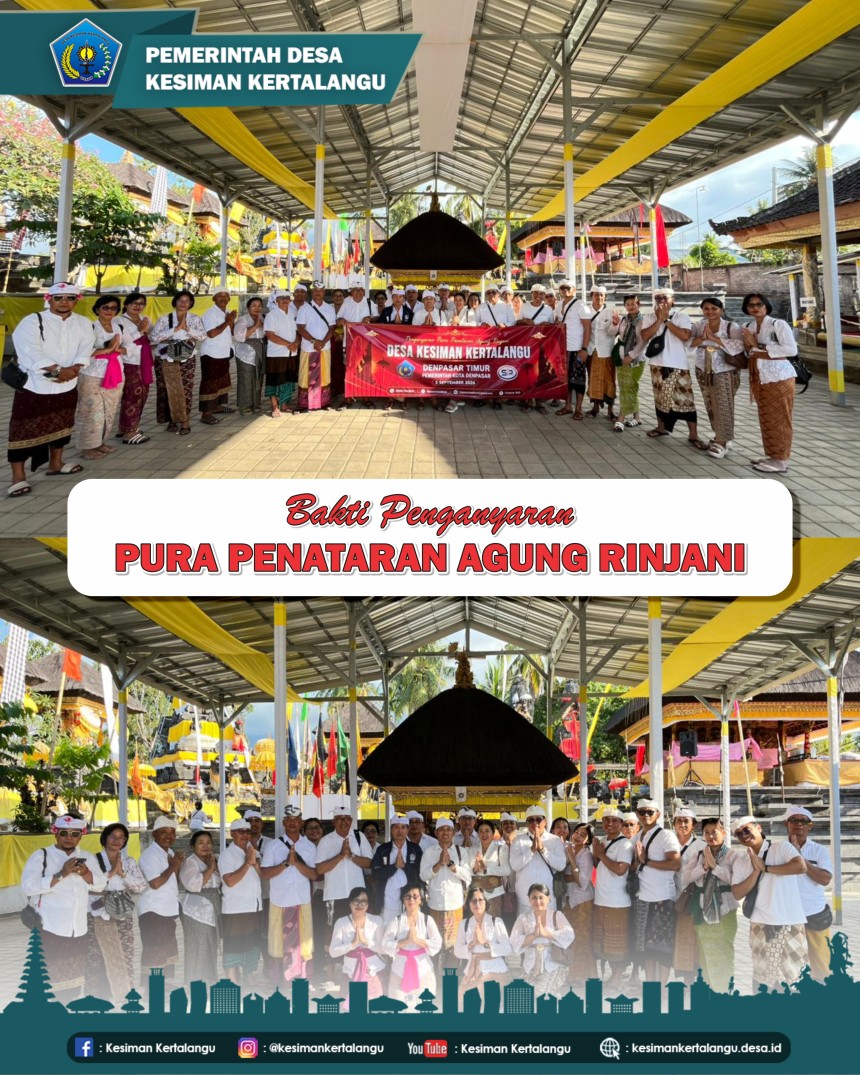 BAKTI PENGANYARAN DI PURA PETANATARAN AGUNG RINJANI