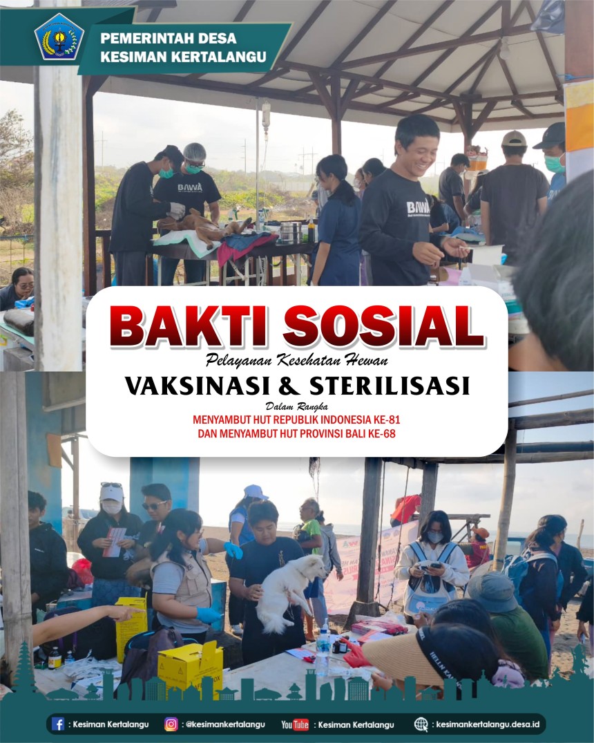 🐾 Bakti Sosial Pelayanan Kesehatan Hewan 🐾