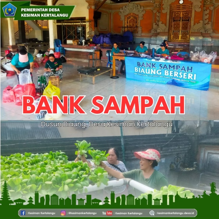 Bank Sampah "Biaung Berseri" & Panen Pokcoy di Kebun PKK Dusun Biaung