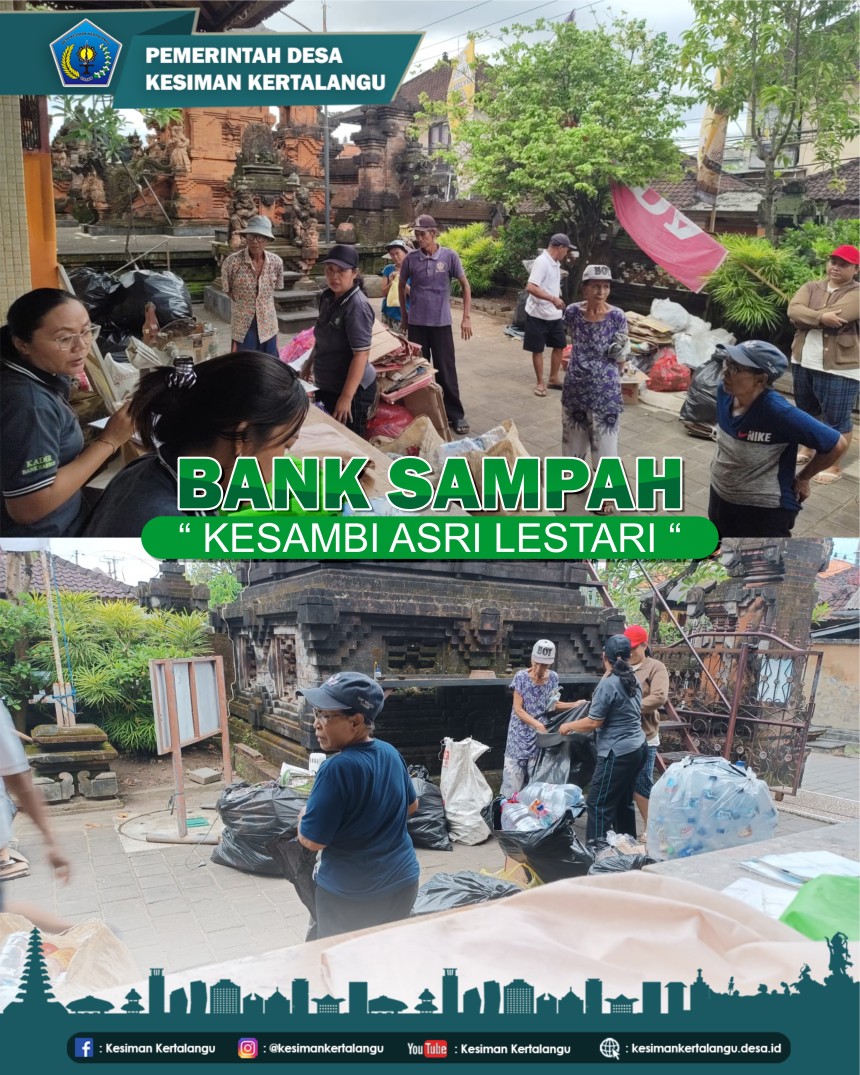 BANK SAMPAH " KESAMBI ASRI LESTARI "