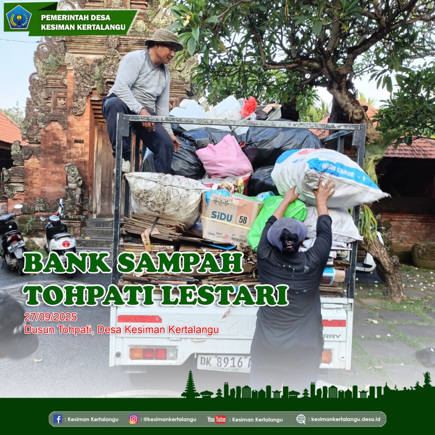 Bank Sampah "Tohpati Lestari" – Dusun Tohpati