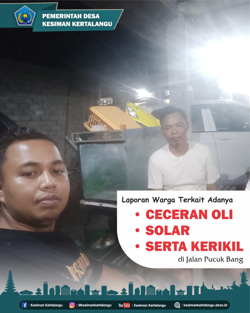 Ceceran Oli, Solar, serta Kerikil di Jalan Pucuk Bang
