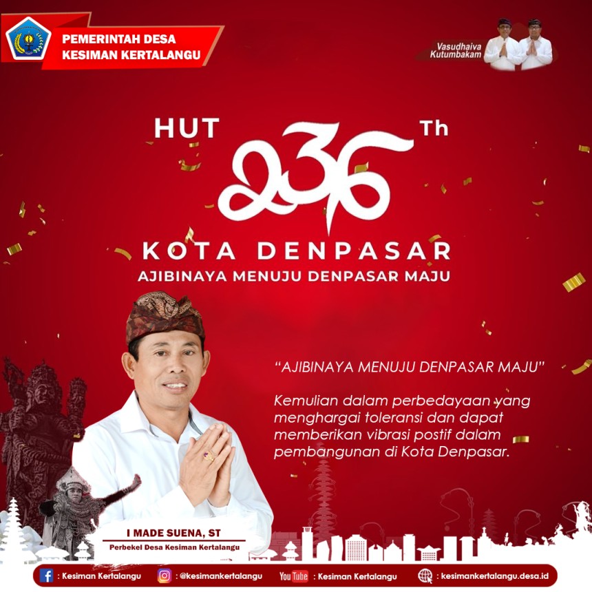 Dirgahayu Kota Denpasar ke 236