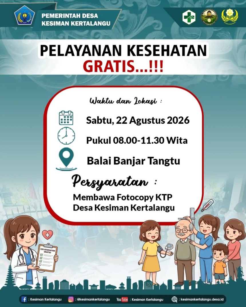 INFO PENTING! PELAYANAN KESEHATAN GRATIS...!!!