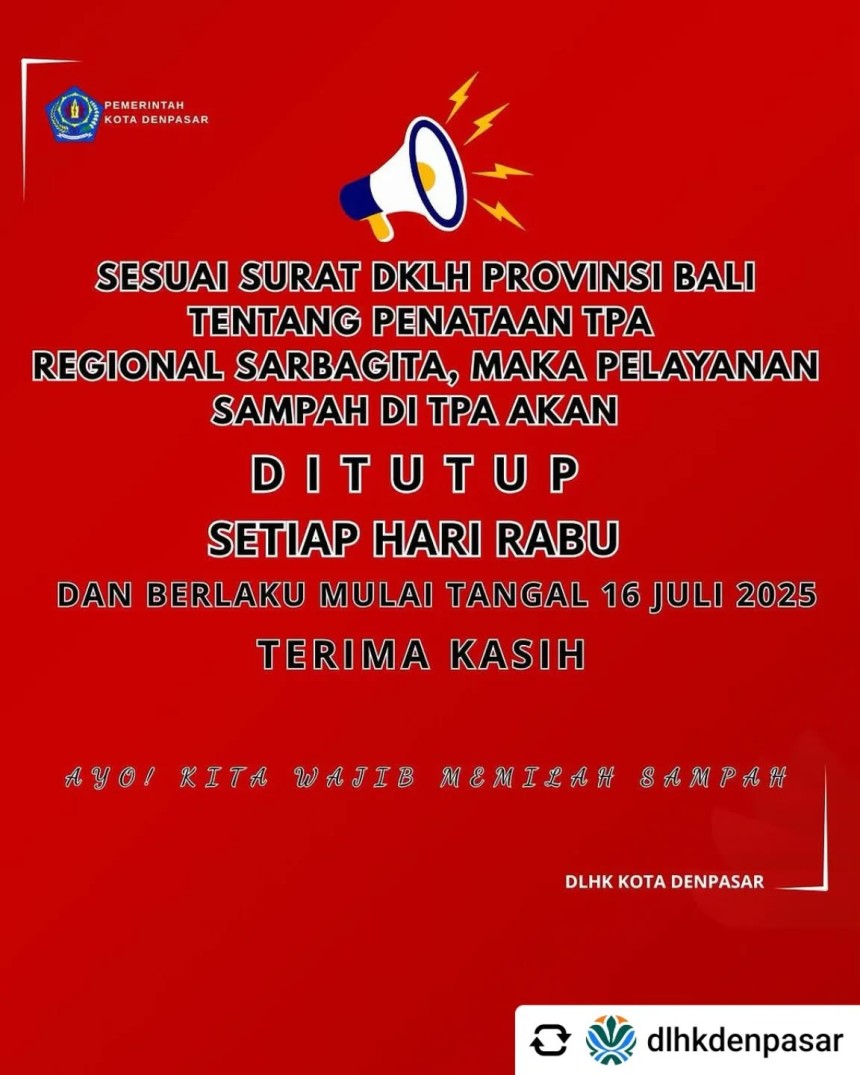 infografis dari DLHK kota Denpasar