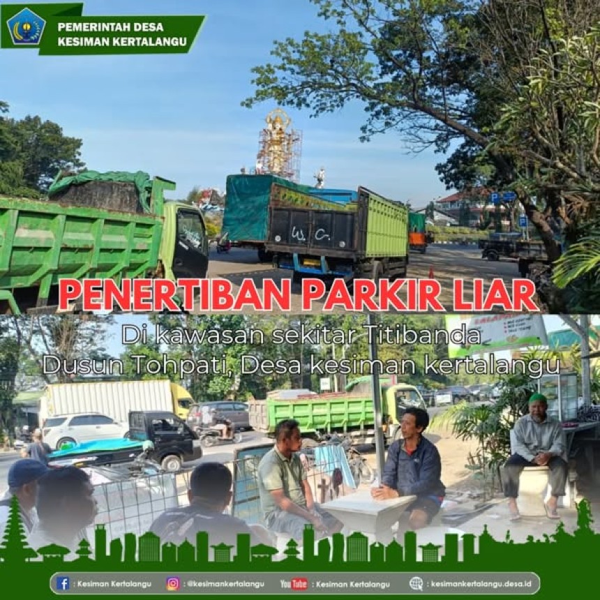 INFORMASI PENERTIBAN PARKIR TRUK DI AREA TITI BANDA