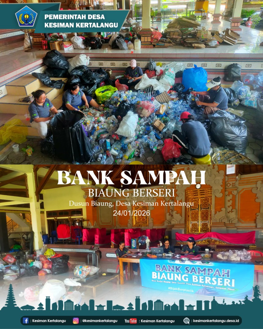 kegiatan Bank Sampah “Biaung Berseri” di Dusun Biaung