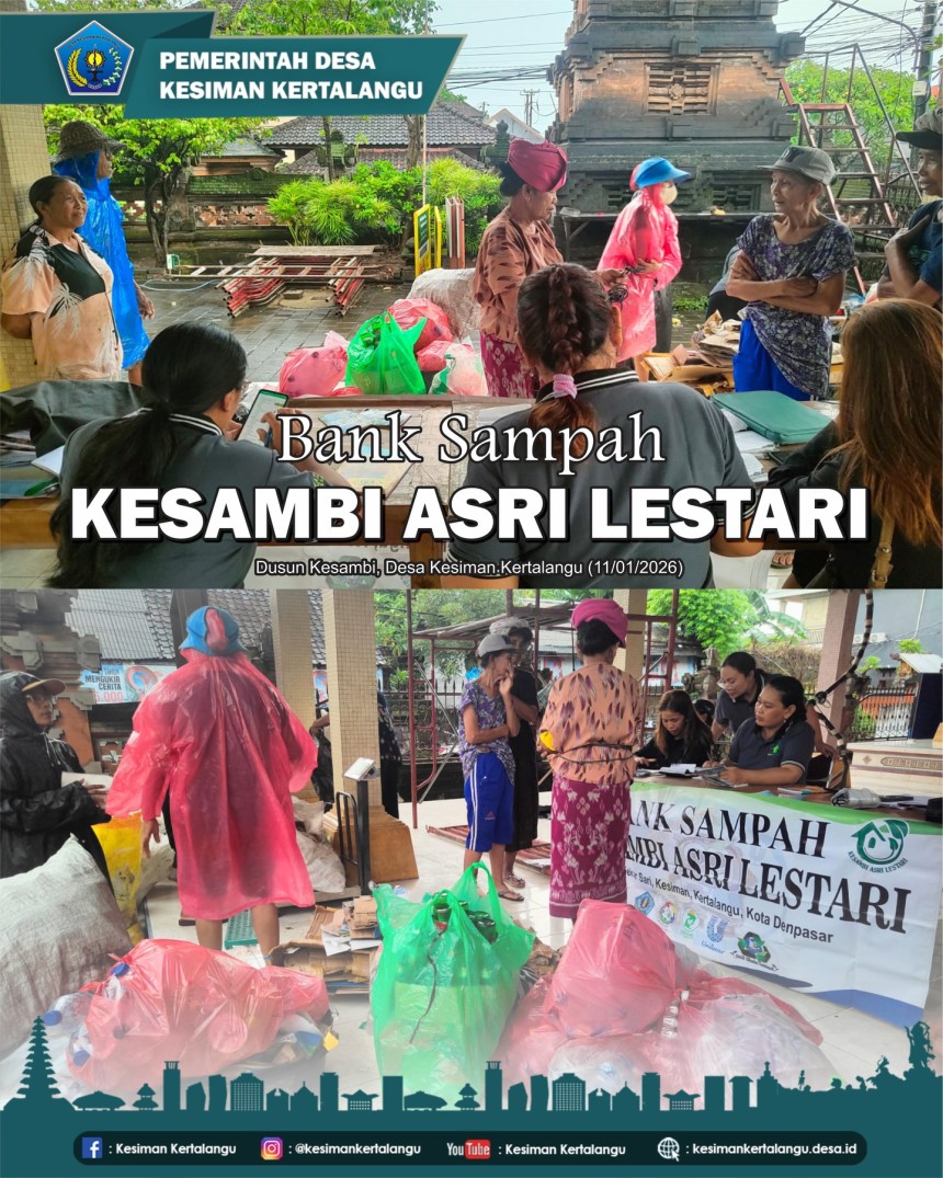 Kegiatan Bank Sampah “Kesambi Asri Lestari”