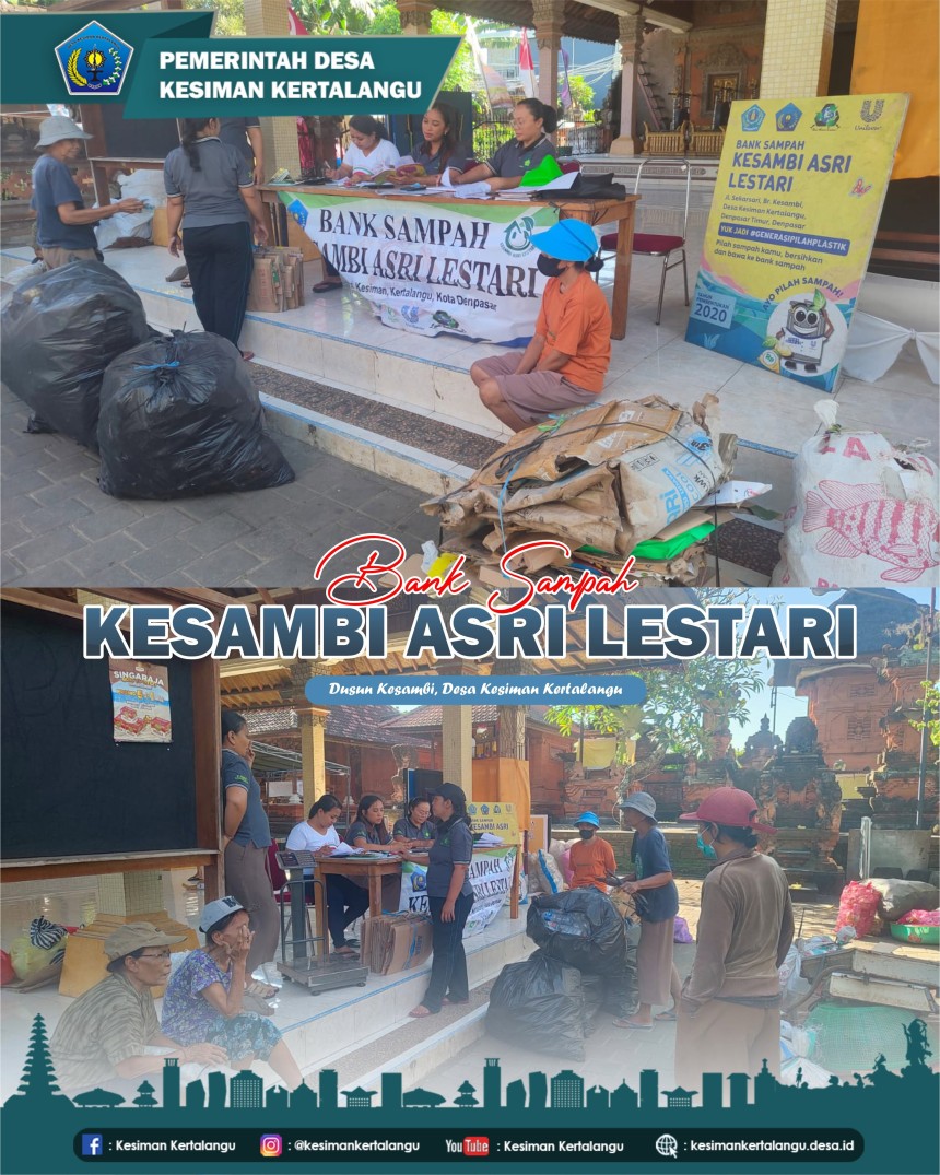 Kegiatan Bank Sampah "Kesambi Asri Lestari"