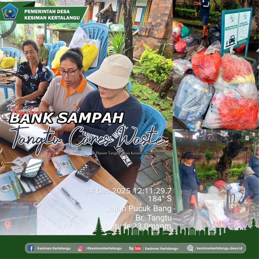 Kegiatan Bank Sampah Tangtu Cares Waste