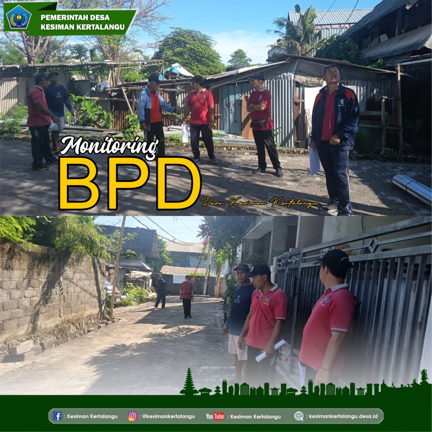 Kegiatan Monitoring BPD Desa Kesiman Kertalangu