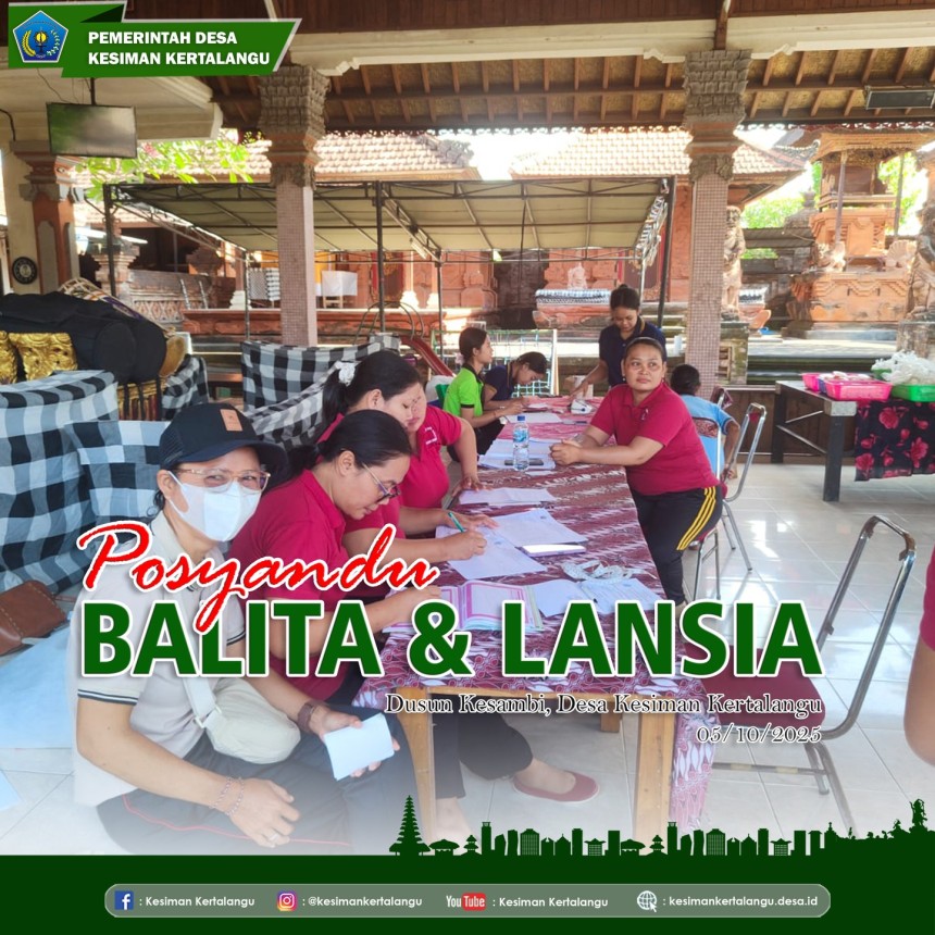 Kegiatan Posyandu Balita dan Lansia di Dusun Kesambi