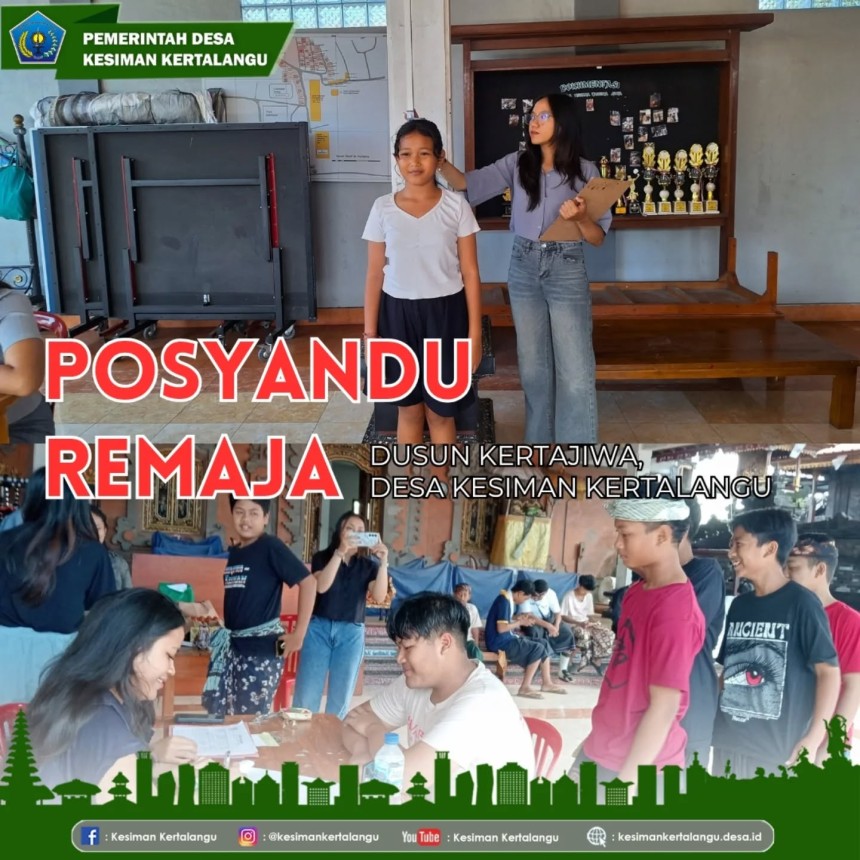 Kegiatan Posyandu Remaja di Dusun Kertajiwa