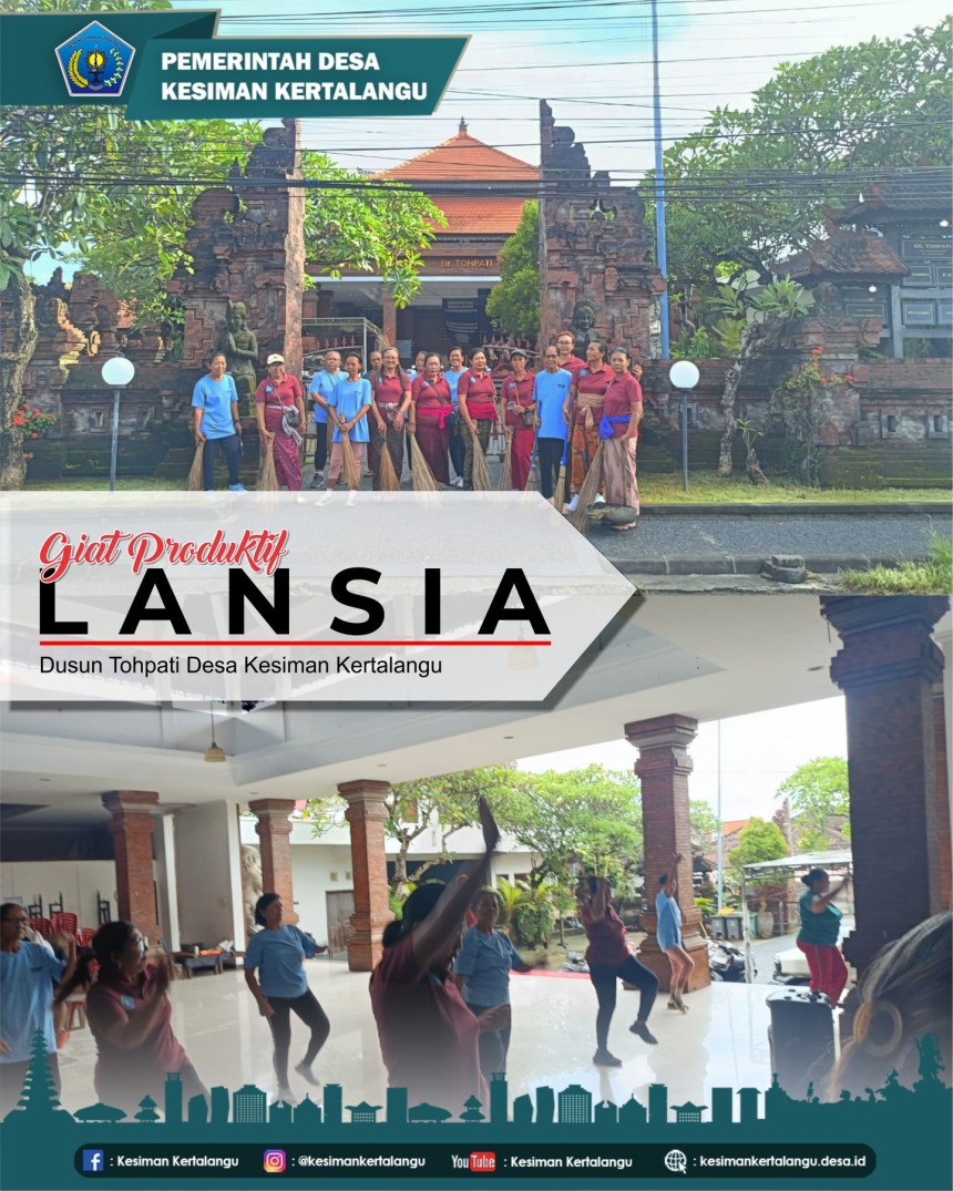 Kegiatan Produktif Lansia dilaksanakan di Dusun Tohpati