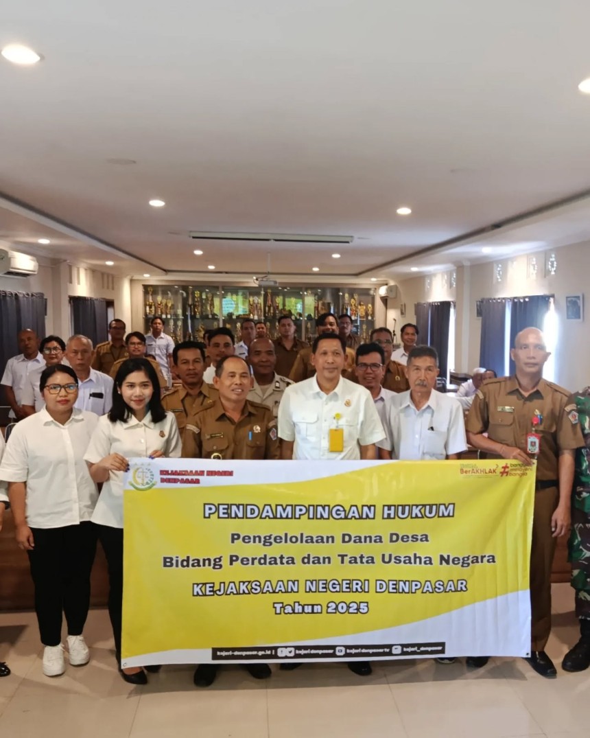 kegiatan Sosialisasi Pendampingan Hukum Pengelolaan Dana Desa oleh Kejaksaan Negeri Denpasar.