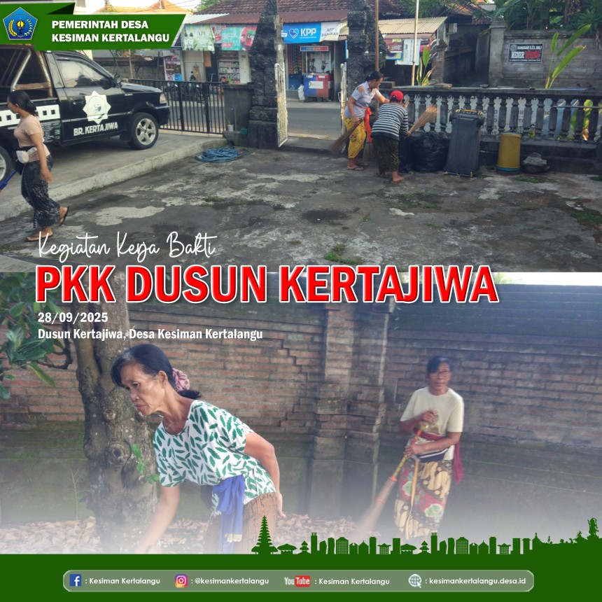 Kerja Bakti PKK Dusun Kertajiwa