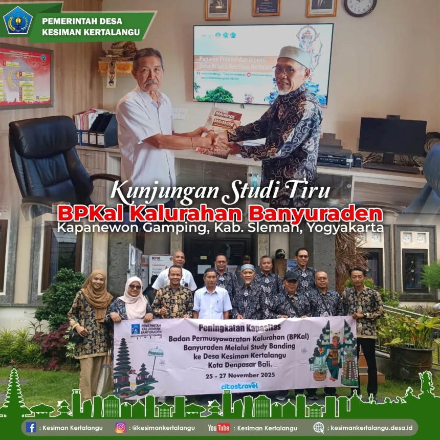 Kunjungan Peningkatan Kapasitas dari BPD/BPKal Kalurahan Banyuraden, Kapanewon Gamping, Kabupaten Sleman, Yogyakarta