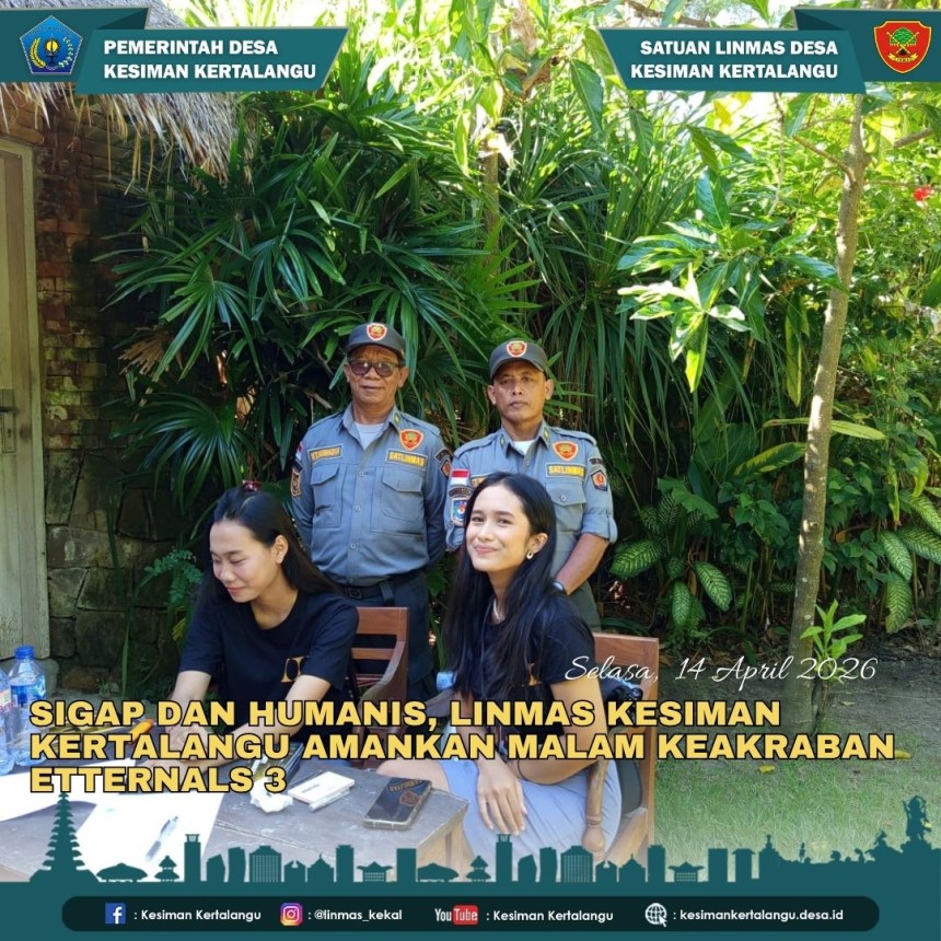 Linmas Kesiman Kertalangu Amankan Malam Keakraban Etternals 3
