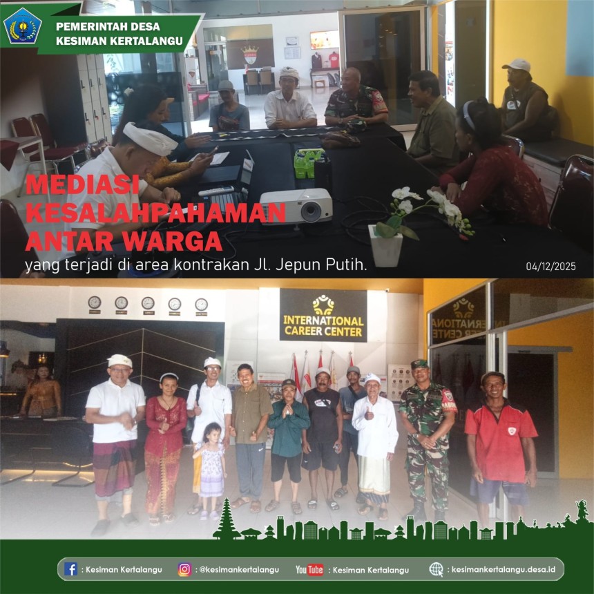 Mediasi Kesalahpahaman Antar Warga