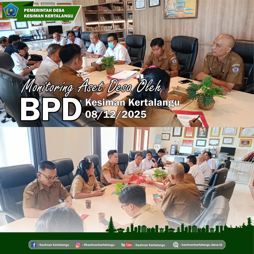 Monitoring Aset Desa oleh BPD Kesiman Kertalangu