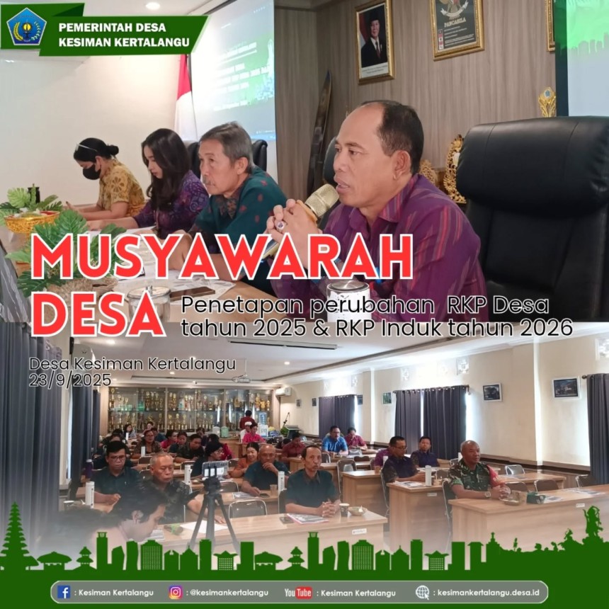 Musyawarah Desa Penetapan Perubahan RKP Desa 2025 & RKP Induk 2026