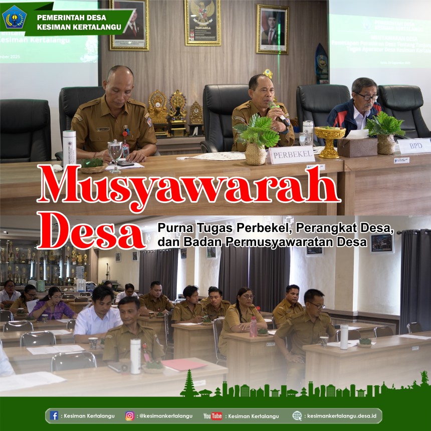 Musyawarah Desa Purna Tugas