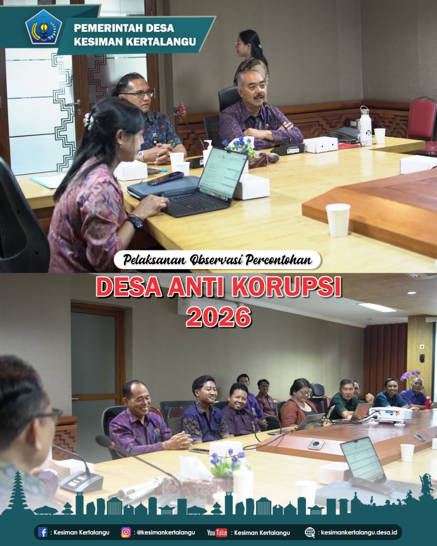 Pelaksanaan Observasi Percontohan " DESA ANTI KORUPSI 2026"