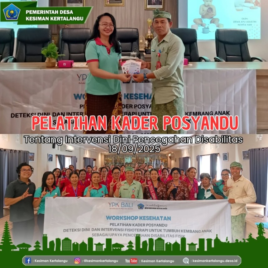 Pelatihan Kader Posyandu Desa Kesiman Kertalangu