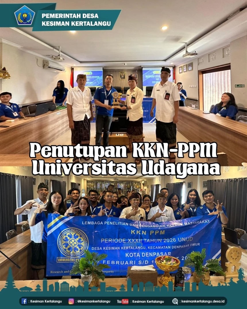 Pelepas mahasiswa KKN-PPM Universitas Udayana tahun 2026