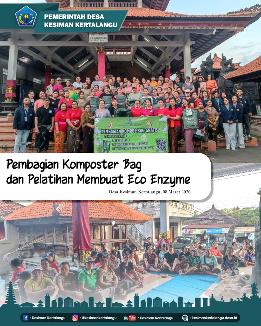 pembagian Komposter Bag gratis dan pelatihan pembuatan Eco Enzyme