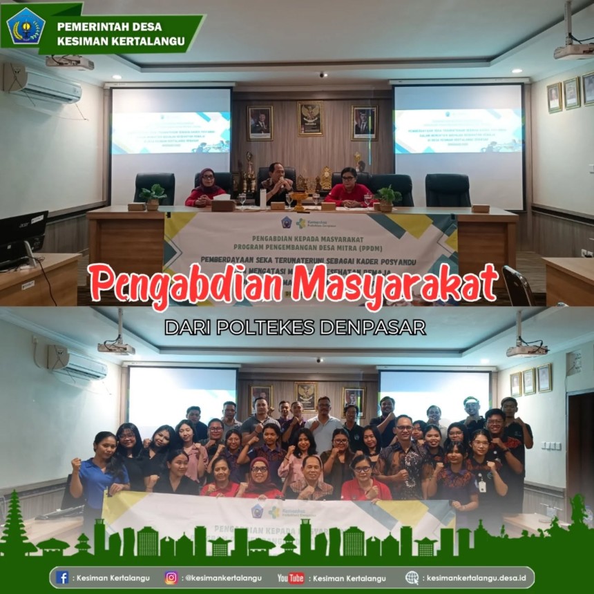 Pemberdayaan Sekaa Truna-Truni sebagai Kader Posyandu Remaja di Desa Kesiman Kertalangu