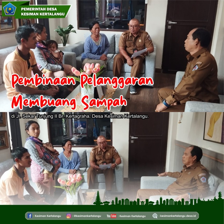 Pembinaan Pelanggar Pembuang Sampah Sembarangan