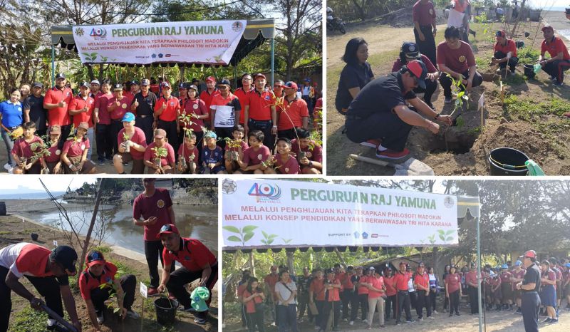 Penanaman 1000 Pohon Dalam Rangka Hut Raj Yamuna