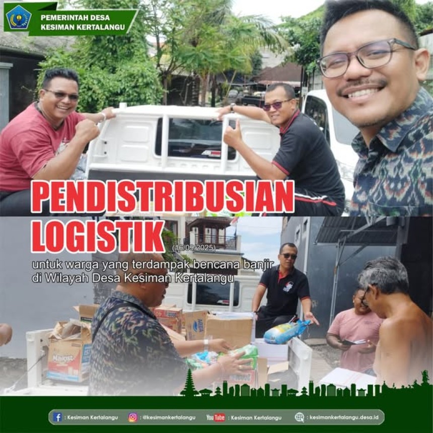Pendistribusian Logistik untuk Warga Terdampak Banjir