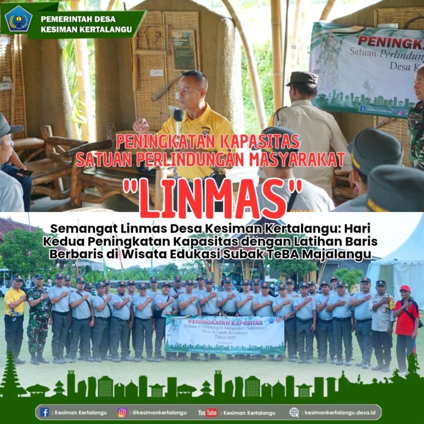 Peningkatan Kapasitas Linmas Desa Kesiman Kertalangu Tahun 2025  Hari Kedua
