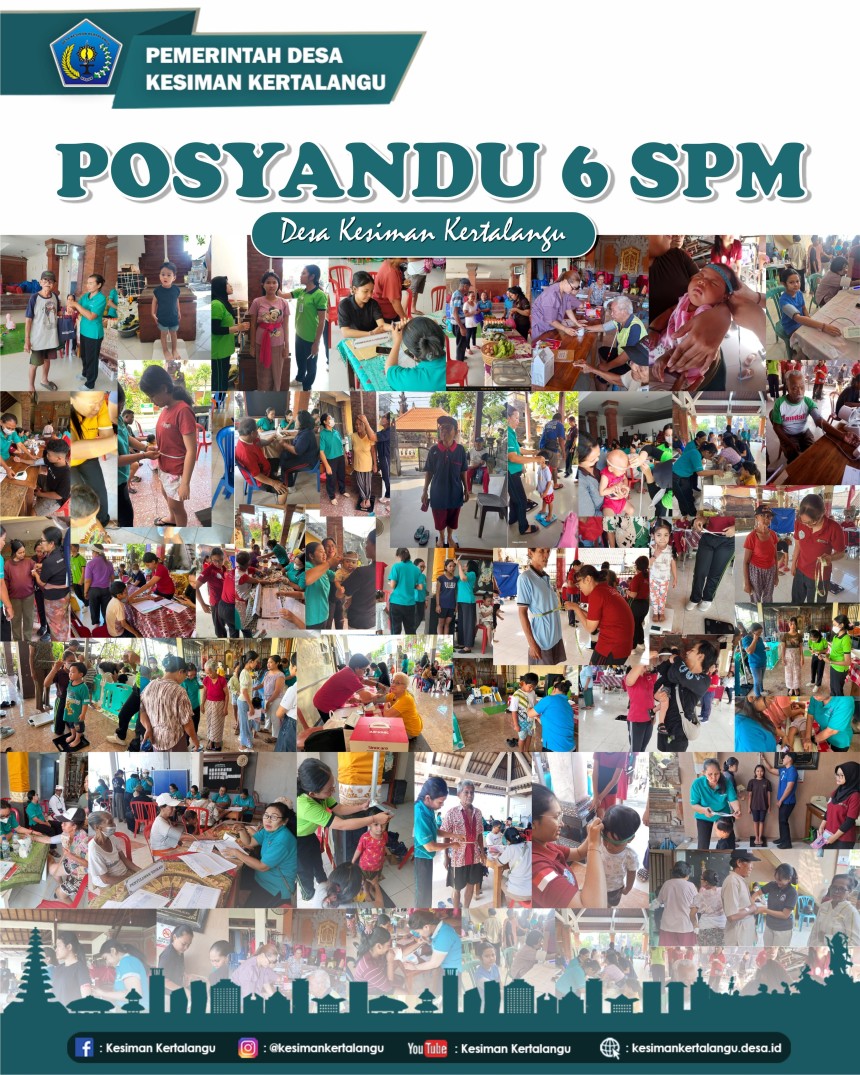Posyandu 6 SPM Serentak di Desa Kesiman Kertalangu