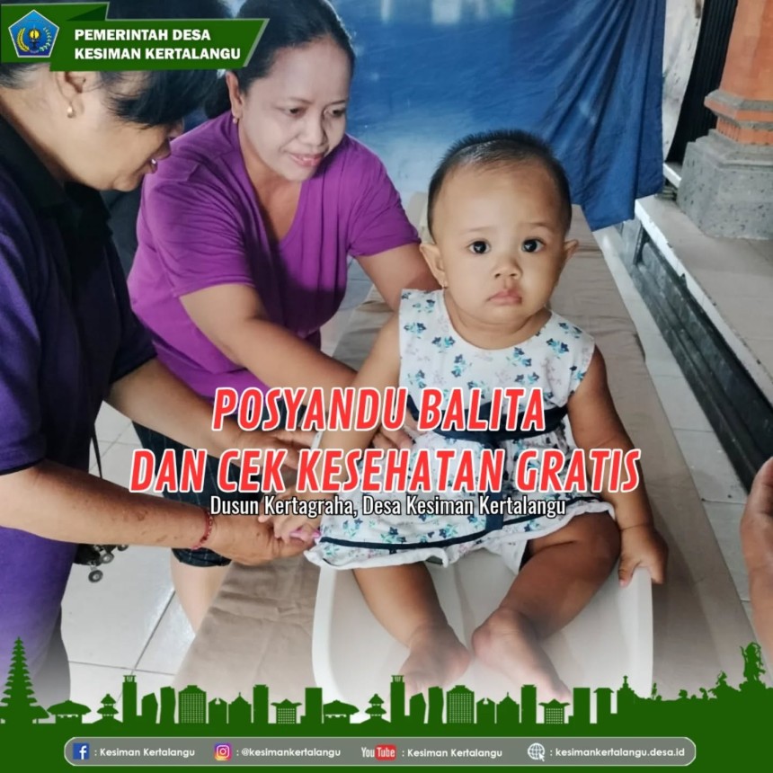 Posyandu Balita & Cek Kesehatan Gratis di Dusun Kertagraha
