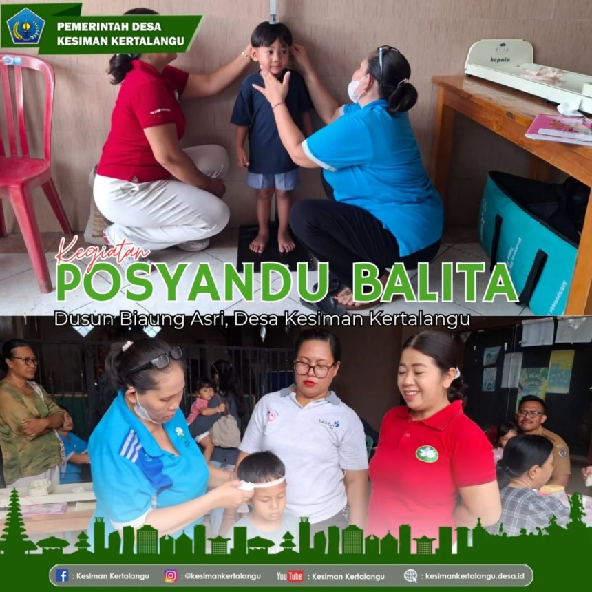 Posyandu Balita di Dusun Biaung Asri