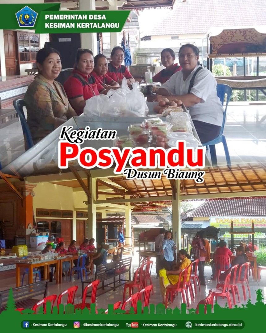 Posyandu Balita & Lansia, Dusun Biaung, Desa Kesiman Kertalangu