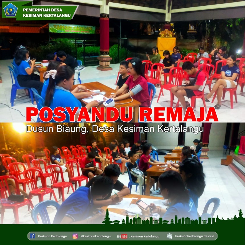 Posyandu Remaja di Dusun Biaung