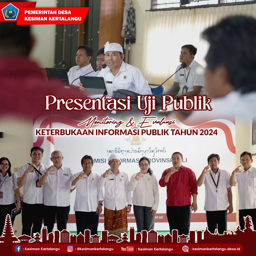 "Presentasi Uji Publik" rangkaian kegiatan MONEV Keterbukaan Informasi Publik PPID Tahun 2024