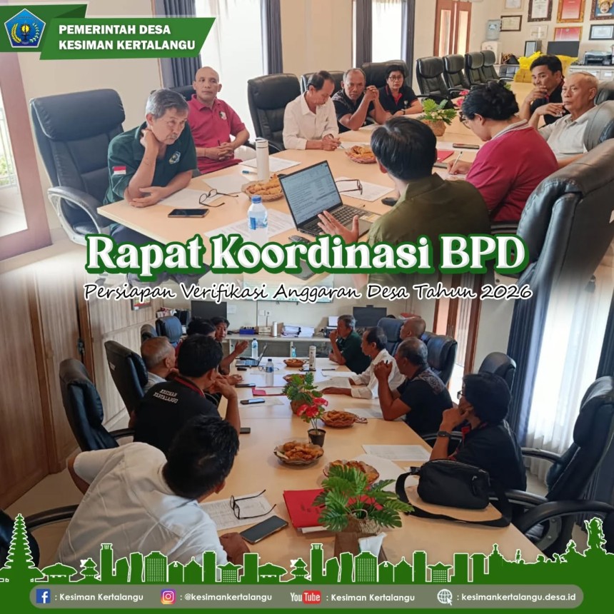 Rapat Koordinasi Badan Permusyawaratan Desa (BPD) Kesiman Kertalangu