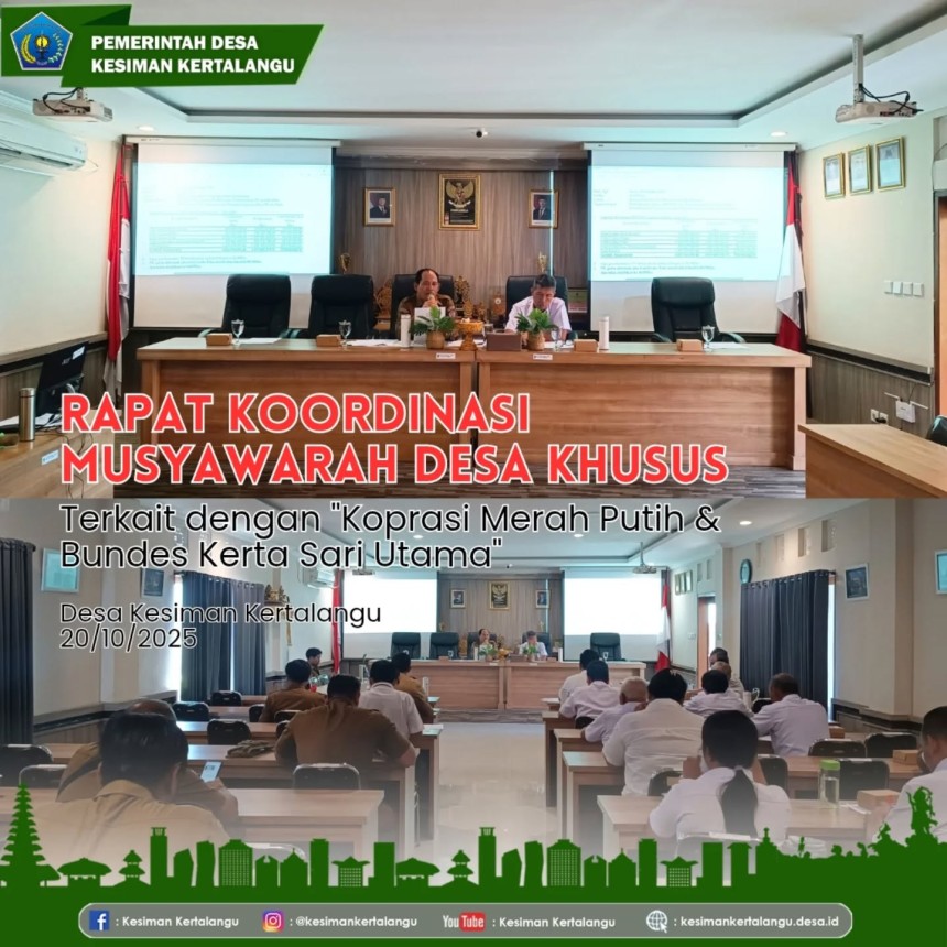 Rapat Koordinasi Musyawarah Desa Khusus