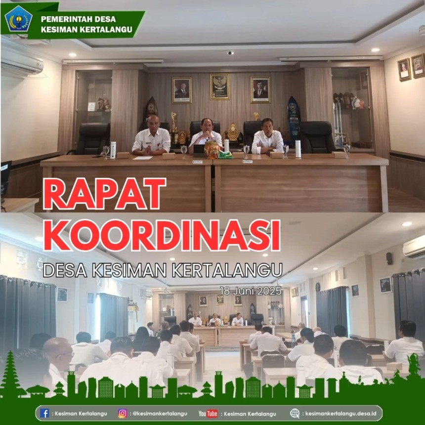 Rapat Koordinasi Pemerintah Desa Kesiman Kertalangu