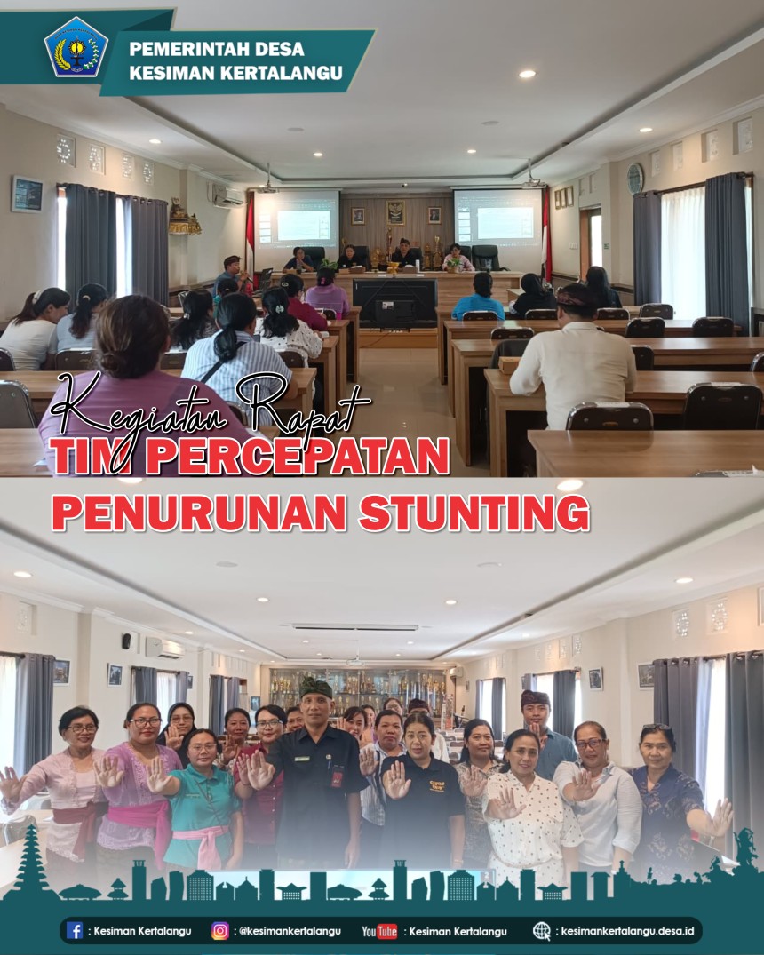 Rapat Tim Percepatan Penurunan Stunting