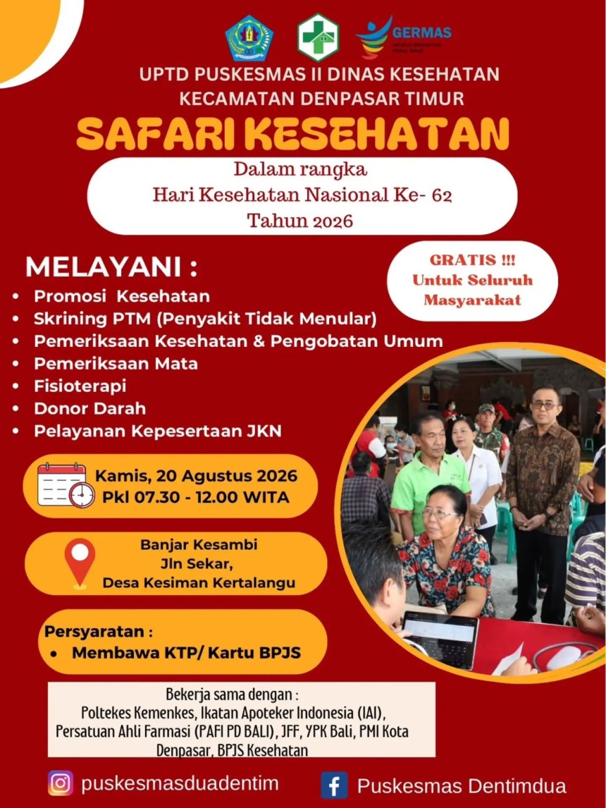 SAFARI KESEHATAN DALAM RANGKA HARI KESEHATAN NASIONAL KE-62 TAHUN 2026