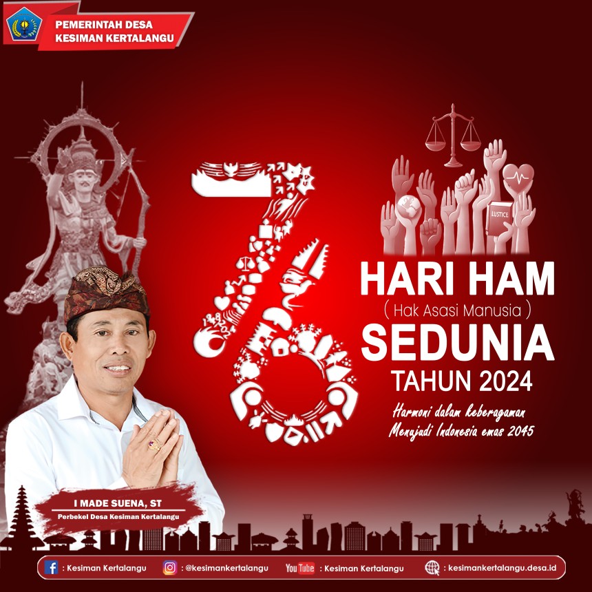 Selamat Hari Hak Asasi Manusia Sedunia 2024