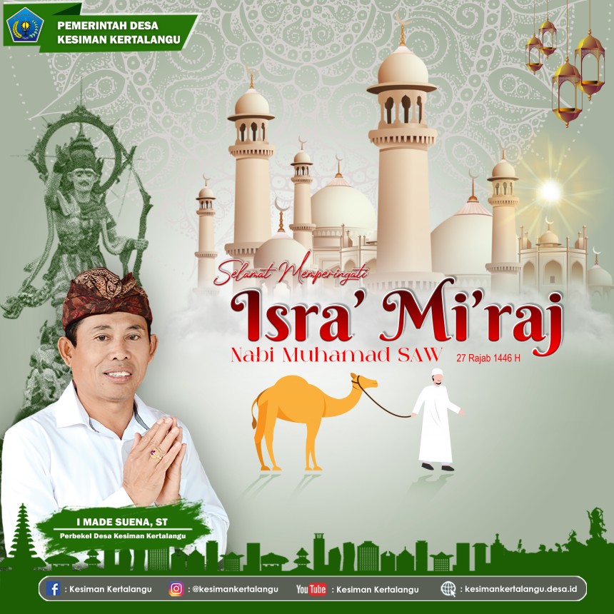 Selamat Hari Raya Isra’ Mi’raj Nabi Muhammad SAW 1446 H